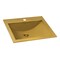 Ruvati 21 x 17 inch Brushed Gold Drop-in Topmount Bathroom Sink Polished Brass Stainless Steel RVH5110GG - alternate 7